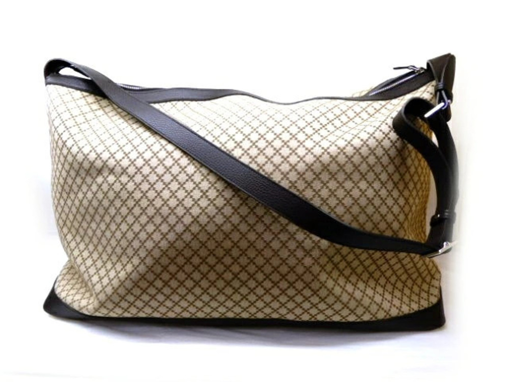 Gucci bag Boston shoulder Diamante canvas calfskin
